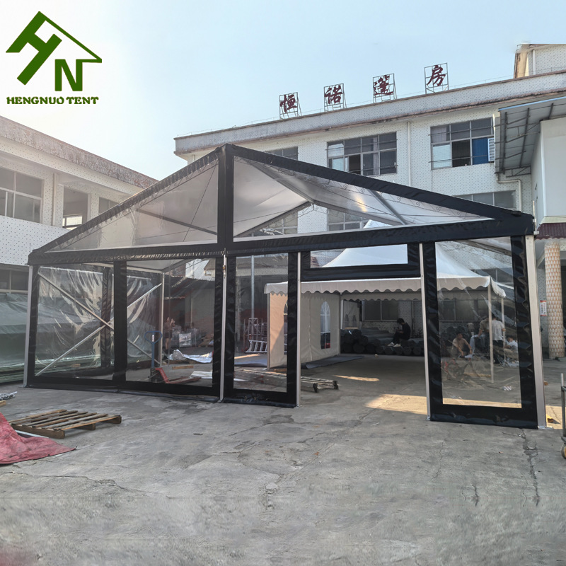 Black aluminum alloy tent, wedding tent, event tent 300 peop