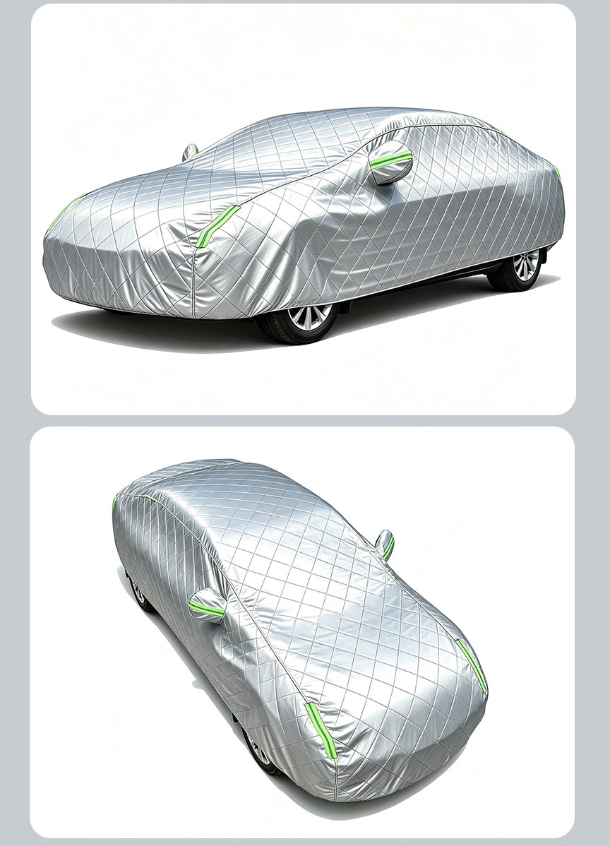 In-stock supply of car covers that are waterproof, rainproof, sunproof, and hail-resistant, with a thick cotton quilt design