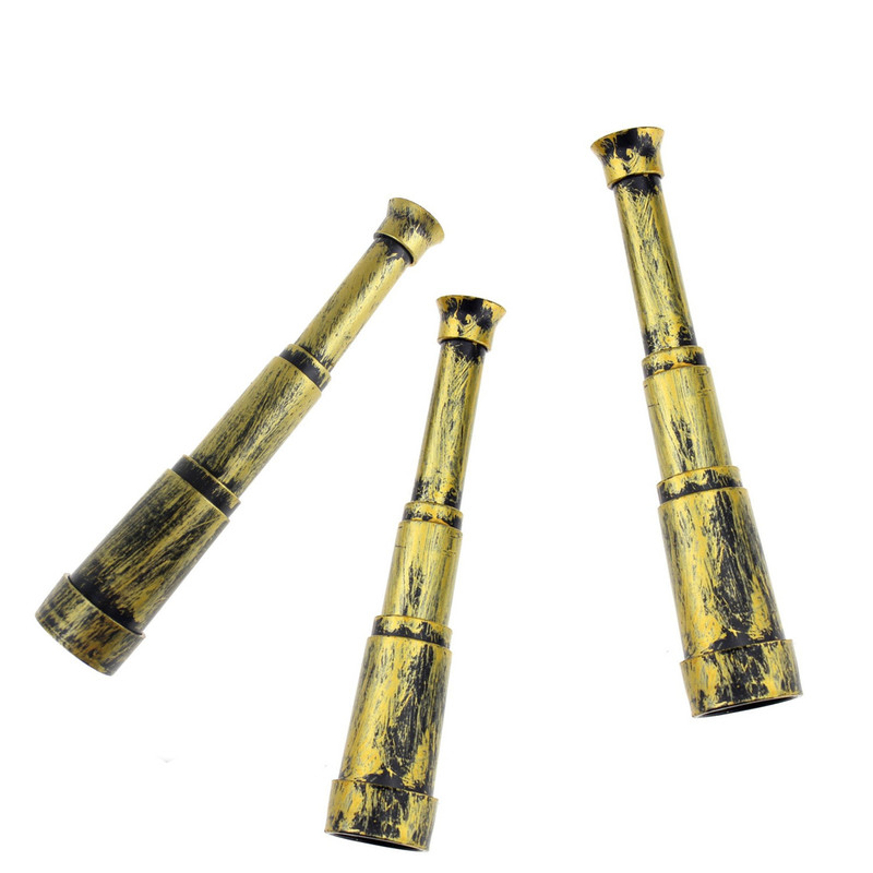 Cross-Border Supply of Children's Pirate Decorative Props, Telescopes, and Realistic Antique Bronze Toy Telescopes Cross-Border Supply of Children's Pirate Decorative Props, Telescopes, and Realistic Antique Bronze Toy Telescopes