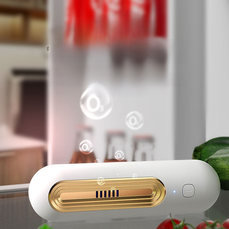 New Mini Q Kitchen Refrigerator Deodorizer USB Charging Portable Sterilizer Deodorizer Disinfectant Odor Air Purifier