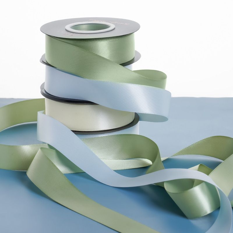 2.4cm双面涤纶丝带diy材料结婚礼品包装彩带花束蛋糕蝴蝶结带织带