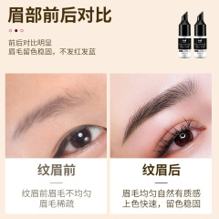 Color trace pattern embroidery color material plant tattoo eyebrow bleaching lip color eyeliner trial set high-definition sample lip color lotion