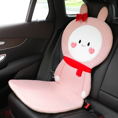 Anti-slip mat Universal Baby Seat Cushion Thickened - pink-love-rabbit