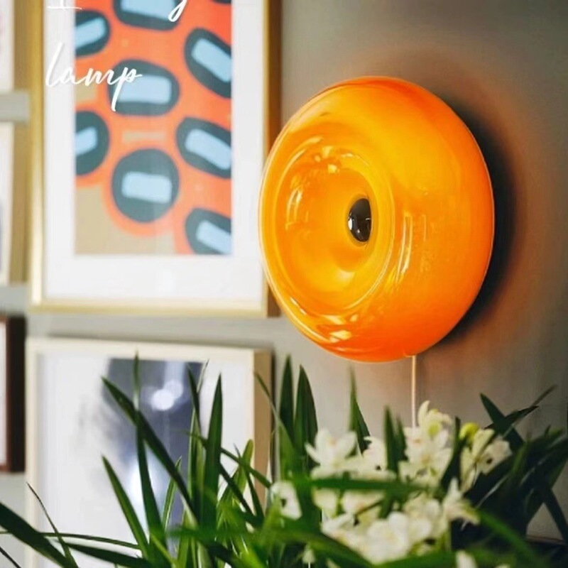Internet Celebrity Antique Wangbuli Donut Wall Lamp Bedroom Touch Decoration Bauhaus Living Room Bedside Atmosphere Table Lamp