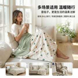 法兰绒毛毯定制毛绒毯盖毯跨境电商成人儿童印花来图定制批发多款