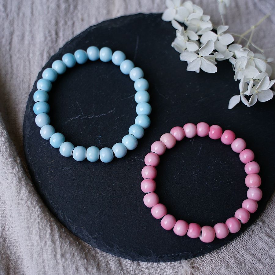 Simple Style Solid Color ceramics Beaded Plating Womenu0027S Bracelets 1 Piece