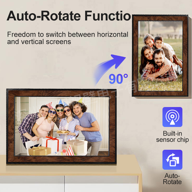 WIFIデジタルフォトフレーム新10インチハイビジョン電子アルバムクロスボーダークリスマスプレゼントUhale APP
