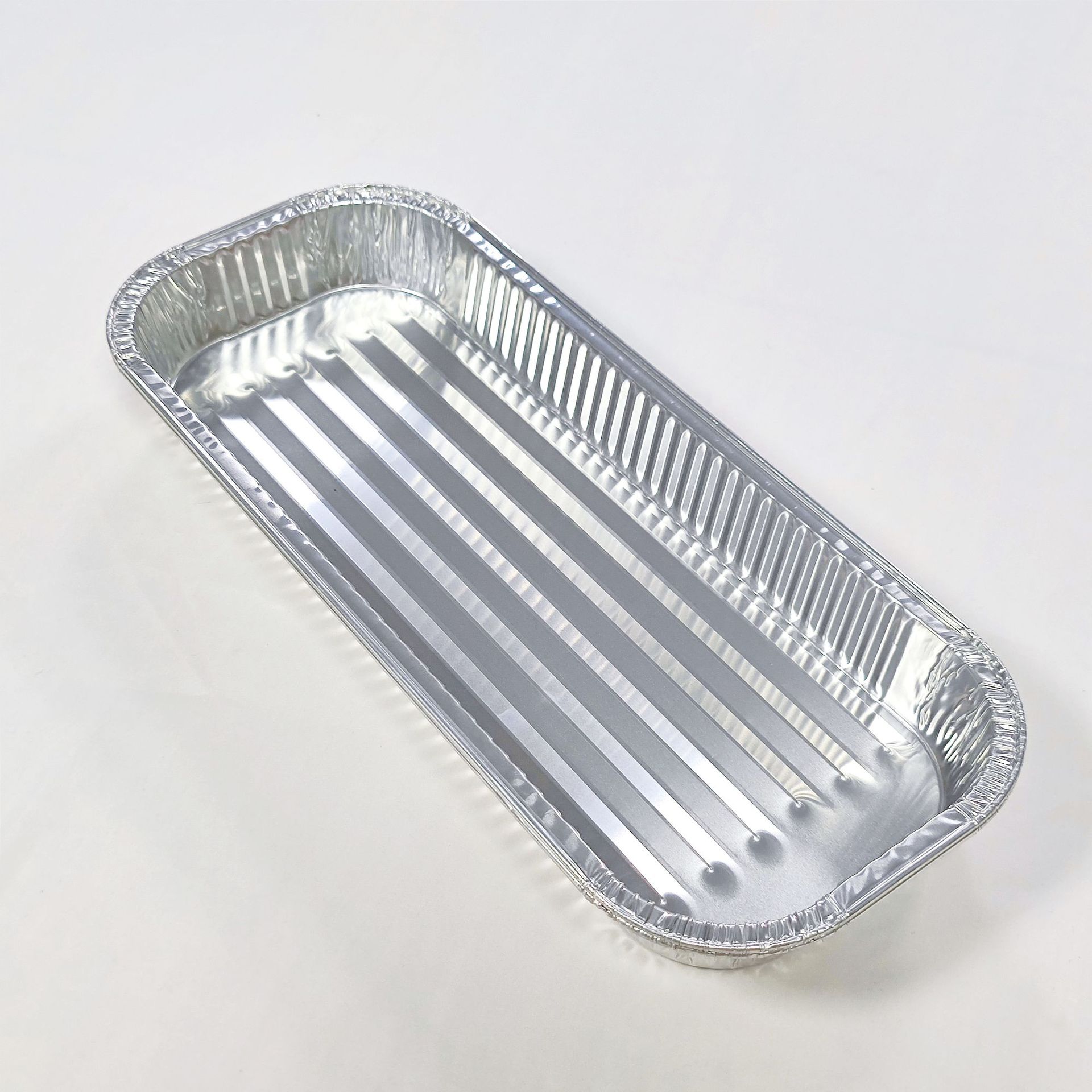 烧烤店专用长方形大容量锡纸盘一次性免洗铝箔餐盒1950ml装烤串盘