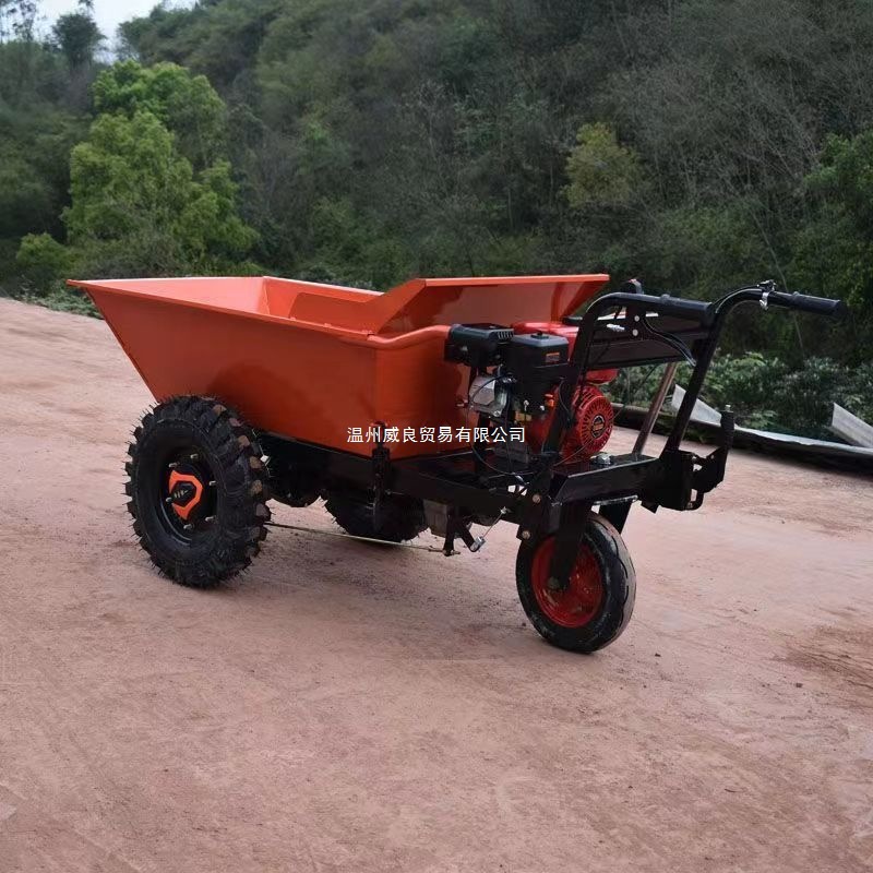 重庆直销汽油斗车柴油灰斗车汽油三轮车手推车农用三轮车翻斗车