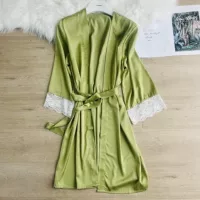 Новая белая кружевная ночная рубашка, женская сексуальная пижама, соблазнительная шелковая ночная рубашка, халат на шнуровке, весна, лето, осень, цельное внешнее платье