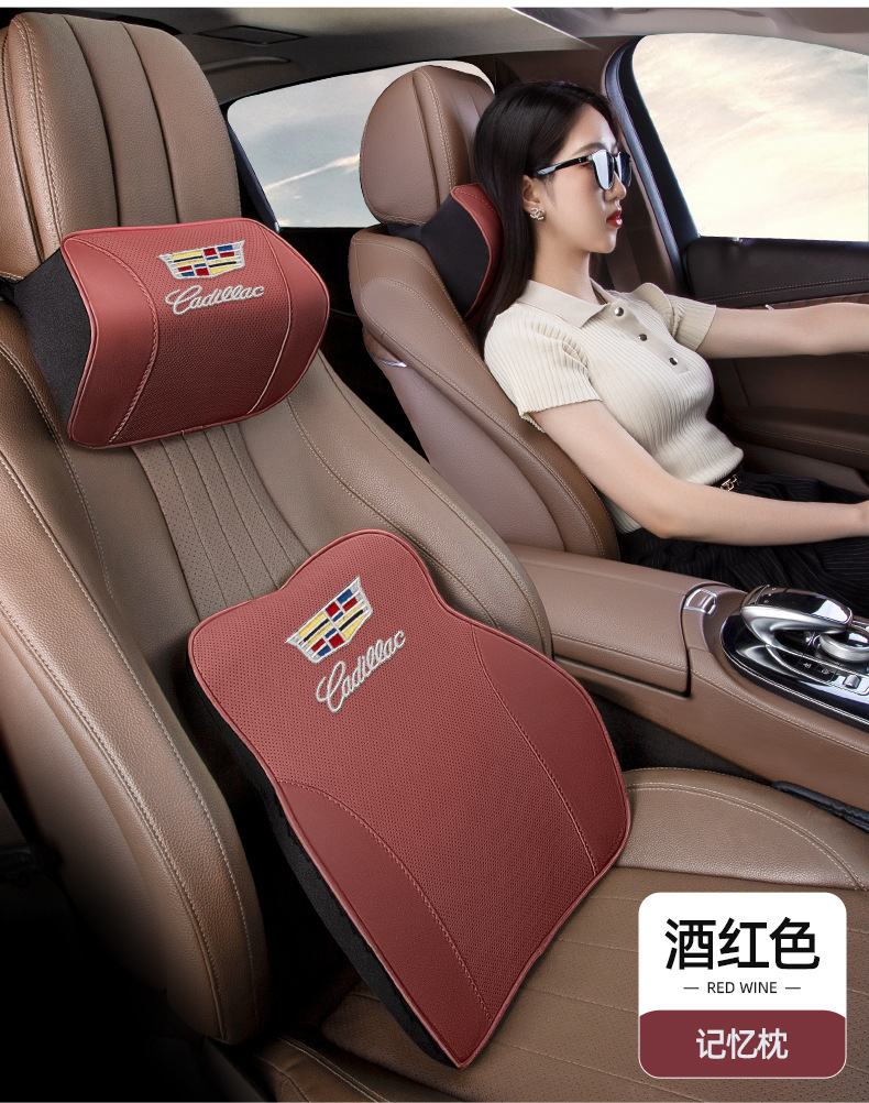 Suitable for Cadillac Headrest Ct5 Xt5 Xt6 Ct6 Car Headrest Neck Pillow Memory Foam Lumbar Pillow