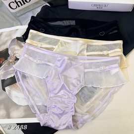 精品三条装魅丽翘温柔似水内裤女性感甜美三角裤女中腰纯棉裆新品
