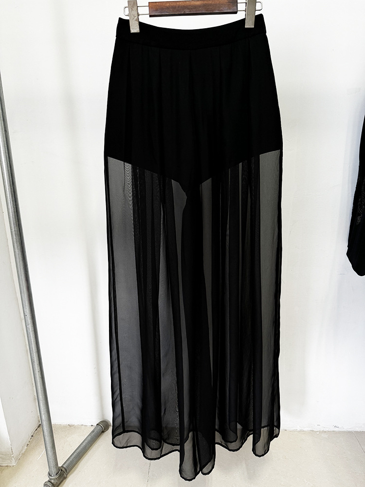 Spring Stars Mesh Patchwork Heavy Industry Beads Blazer Chiffon Trousers Two Piece Pant Sets 13 Spring Stars Mesh Patchwork Heavy Industry Beads Blazer Chiffon Trousers Two Piece Pant Sets
