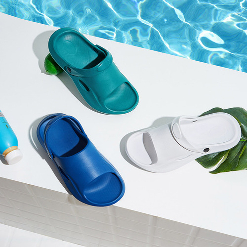 Summer sandals for men, outdoor new thick-soled sandals for women, soft-soled comfortable EVA creative heel slippers for couples