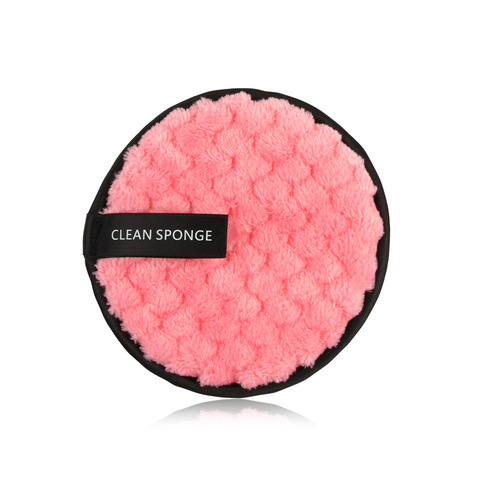 Double-sided pineapple pattern water makeup remover puff, face wash puff, makeup remover, cleaning cotton puff, fluffy powder puff, large flocked powder puff