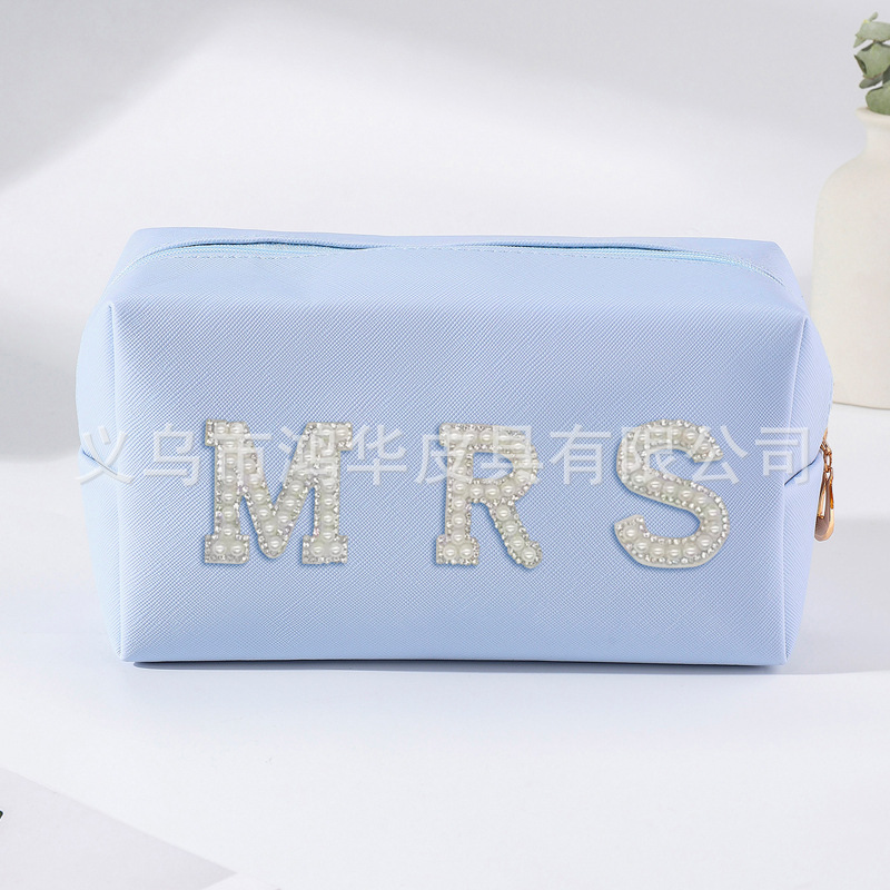 Amazon nuevo portátil carta perla bolsa de cosméticos gran marca de moda de alta apariencia de maquillaje bolsa de almacenamiento al por mayor