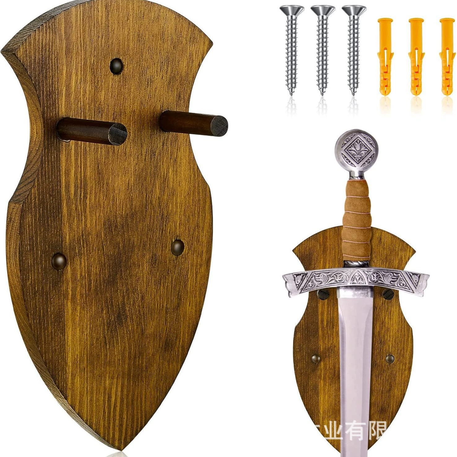 Деревянный меч меч фехтовальщик настенный рождественский декоративный кронштейн