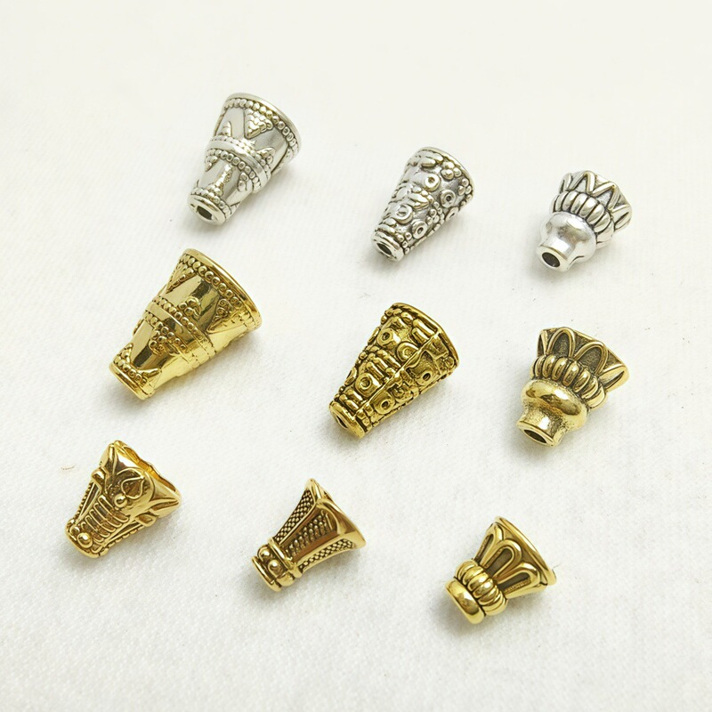 Alloy Xizang silver high waist torus flower cap tee stupa dog tooth pullover bracelet anklet beaded jewelry accessories wholesale Alloy Xizang silver high waist torus flower cap tee stupa dog tooth pullover bracelet anklet beaded jewelry accessories wholesale