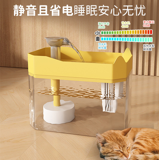 Household dispenser automatic circulating cat water bowl large…