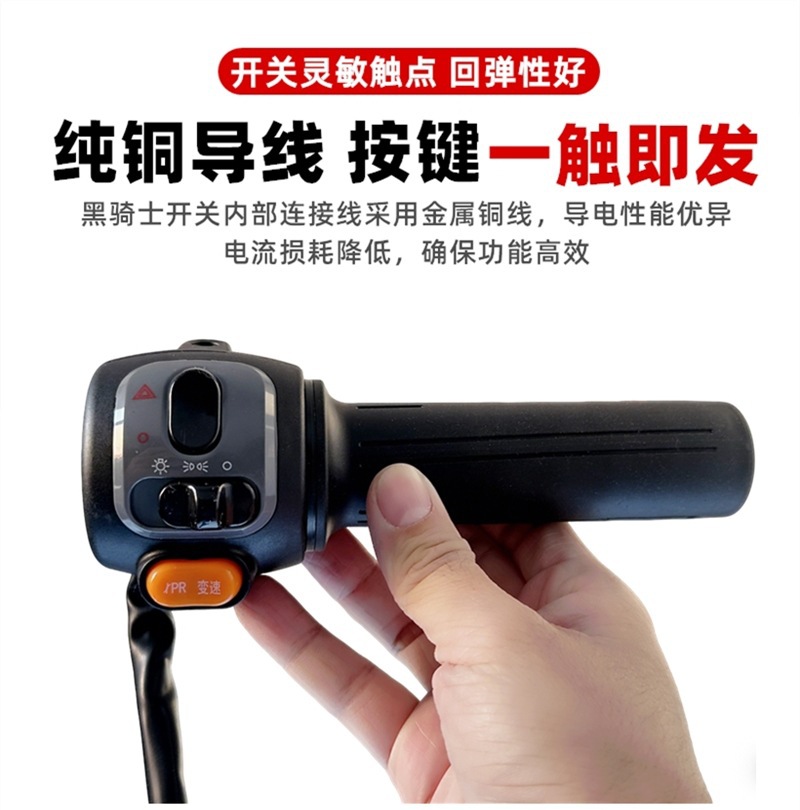 Electric Racing Pigeon Black Knight A10/B2/B3Plus Combination Switch Horn Start Dual Flash Gear Shift Handlebar Assembly