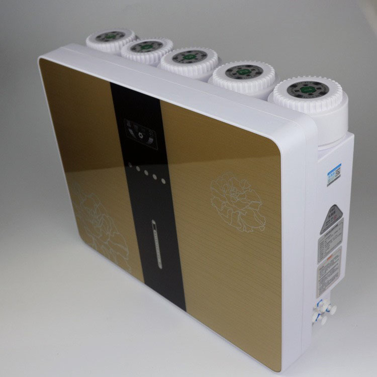 Purificador de agua para el hogar purificador de agua inteligente tipo caja de cinco niveles de seis generaciones 90g purificador de agua de micro aguas residuales RO de gran caudal