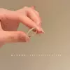 Zirconia cross plain ring