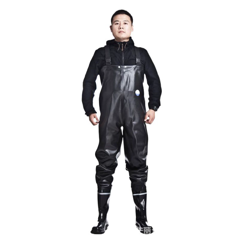 Оптовая фабрика имя Fei черная Толстая трикотажная ткань, водные штаны, износостойкие говяжьи сухожилия, нижние рыболовные штаны, водонепроницаемые рыболовные штаны