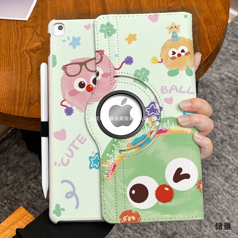 [360° поворачивающий кожаный чехол] Подходит для iPad9 защитный чехол 2025 планшетный чехол Air7/6 трёхскладный против падения 11