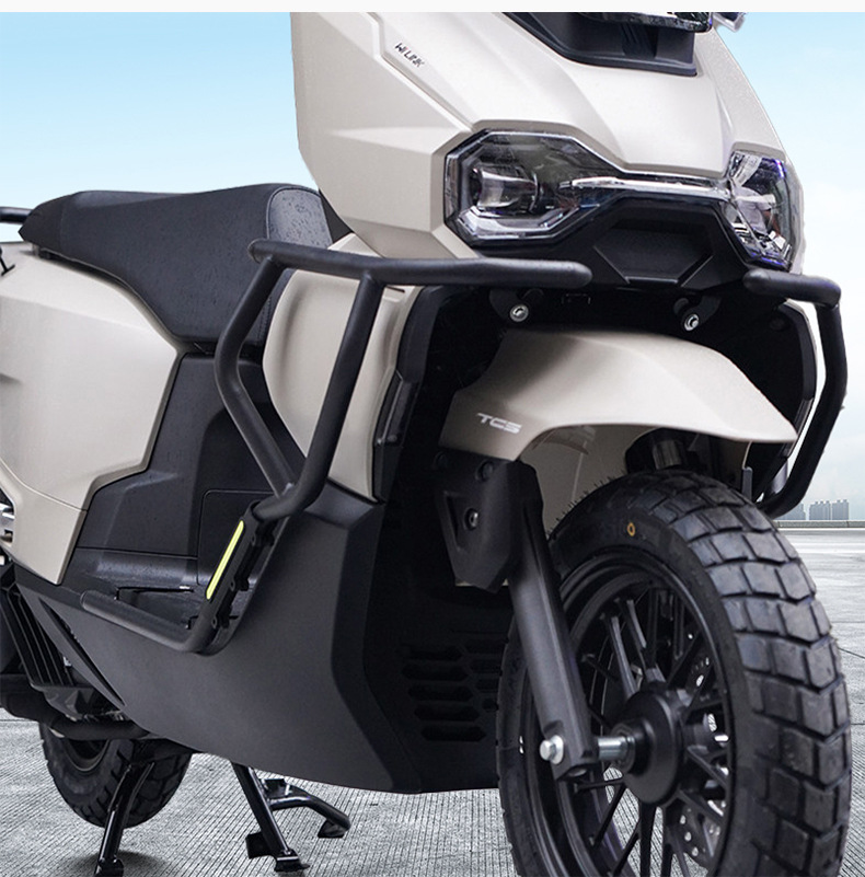 Suitable for Wuyang Honda Hrd125 Scooter Front and Rear Bumper Protection Bars, Exhaust Bar Protection, and Modification