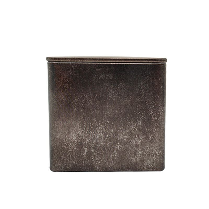 Lata de metal para té de 85 mm, esmerilada, de alta calidad, para uso general, lata pequeña de hierro cuadrada, lata de hojalata para té negro, caja de hierro image 15