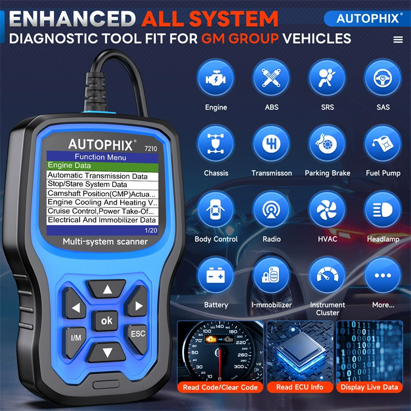 Autophix 7210 применимо к диагностическому прибору автомобиля GM полная система диагностики чтения кода очистки обслуживания