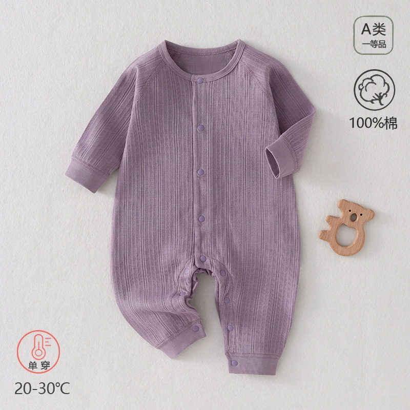 Детский комбинезон из чистого хлопка, категория А, комбинезон для ползания без костей, весенне-осенний стиль, одежда для новорожденных, мужская и женская детская одежда, одежда для младенцев и детей.