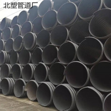 hdpe双壁波纹管B型克拉管中空壁双高筋缠绕管增强钢带管埋地排水
