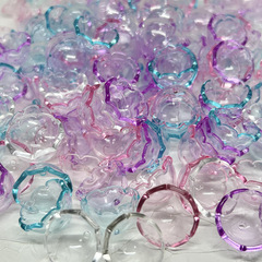 22*13mmアクリル透明クラゲ風鈴カバーdiyキーホルダーストラップ携帯チェーンアクセサリー材料