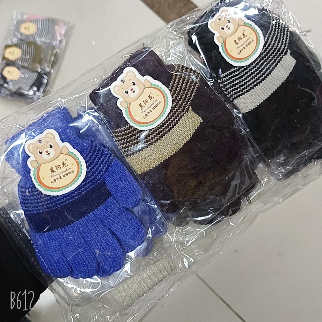 어린이 풀 핑거 장갑 컬러 믹스