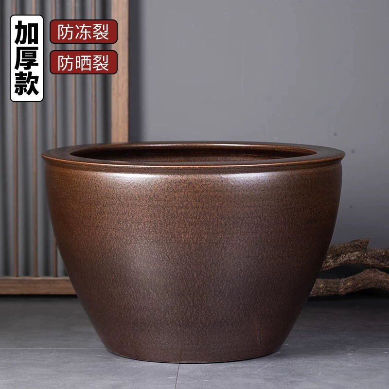 Керамический аквариум для золотых рыбок кои в Цзиндэчжэне, очень большой, для двора, большой аквариум с водной лилией, аквариум с лотосом, старомодный большой аквариум