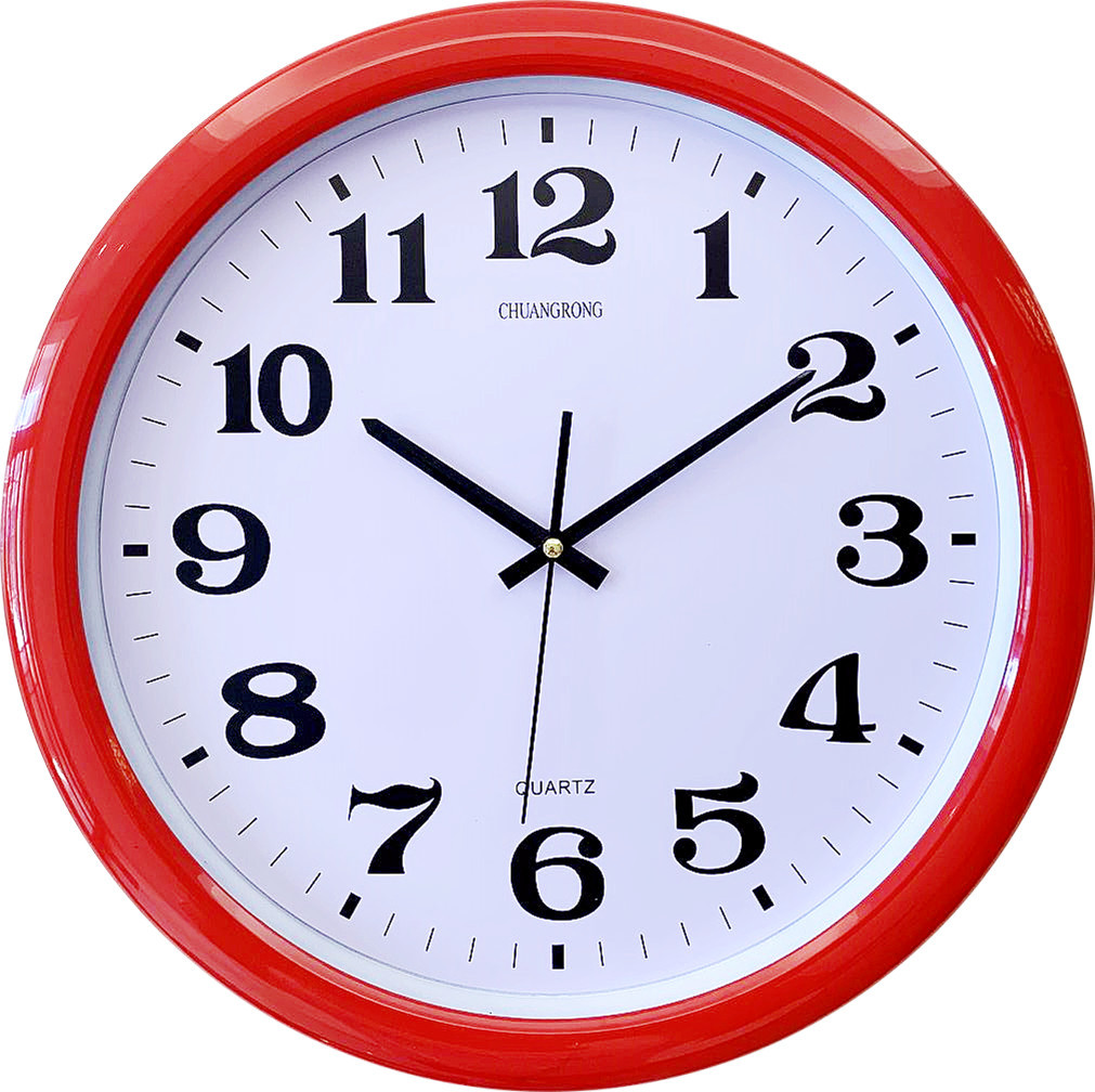 GOODCLOCK [Reloj de pared de 16 pulgadas] simple plástico LCD hogar creativo simple decoración Europea sala de estar Reloj de pared