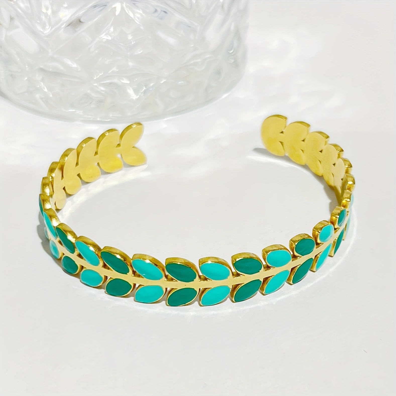 Pulsera de aceite de goteo de acero inoxidable clásico, joyería de todo fósforo para mujer, apertura de acero de titanio de alto valor, joyería no decolora al por mayor