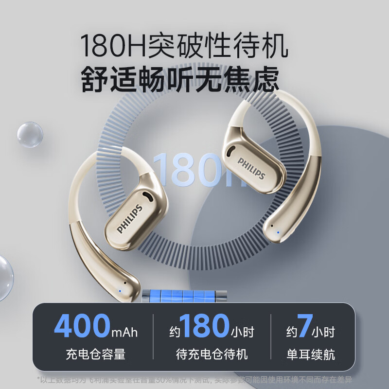 フィリップス骨伝導概念真無線耳式bluetoothイヤホンTAT3739長航続騒音低減イヤホン|undefined