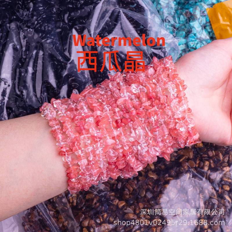 卸売り天然石水晶砂利女性チェーン手串不規則小砂利紫晶手串アクセサリー|undefined