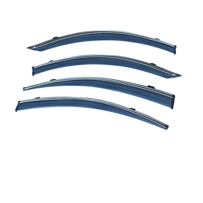Suitable for Peugeot 508 Rainproof Window Visor Peugeot 508 2010-2019Window Visor (Rain shield) - cross-border-precision-without-logo-peugeot-508-w23-2010-2018-ps-silver-bright-strip-window-rain-shield