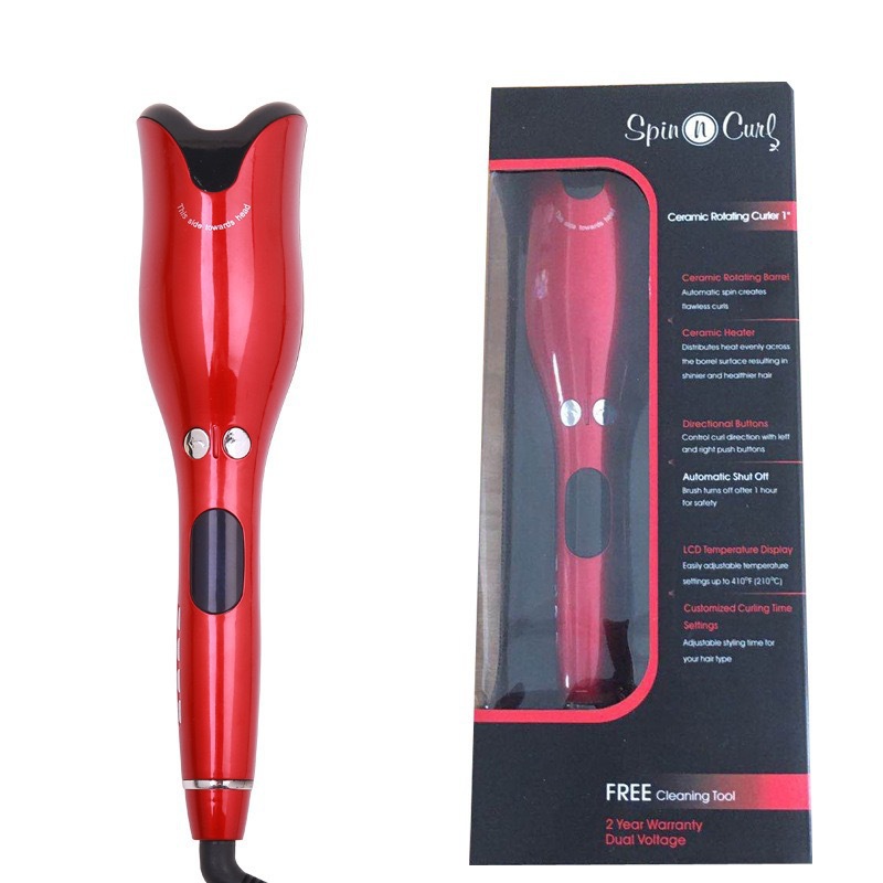 Automatic Hair Curling Iron Portable Spiral Hairdresser Ceramic Lazy Rose-shaped Curling Iron