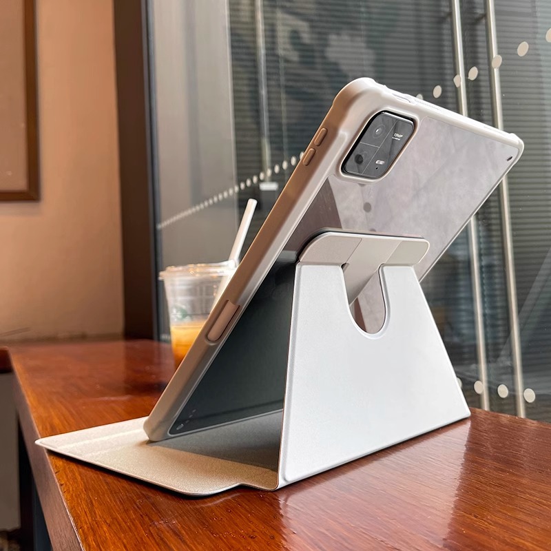 Tlangxian Is Suitable for Xiaomi 6 Protective Case 360-Degree Rotating 5-Shell Pro Acrylic Mipad Anti-Bending Airbag 11