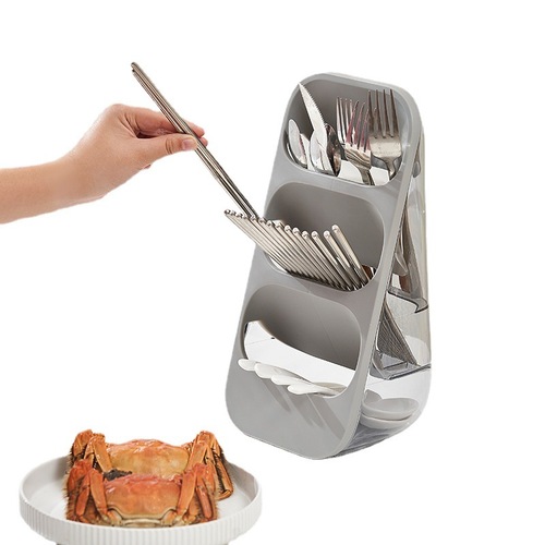 Plastic Chopsticks Holder Knife Stand, Floor-Standing Knife Block, Knife and Chopstick Organizer, Drainable Chopstick Basket, Kitchen Knife Rack Manufacturer Wholesale