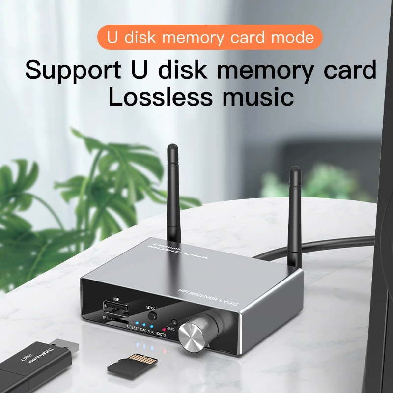 Новый усилитель мощности Bluetooth приемник адаптер 5.4 плеер USB аудио динамик конвертер с пультом дистанционного управления беспроводной