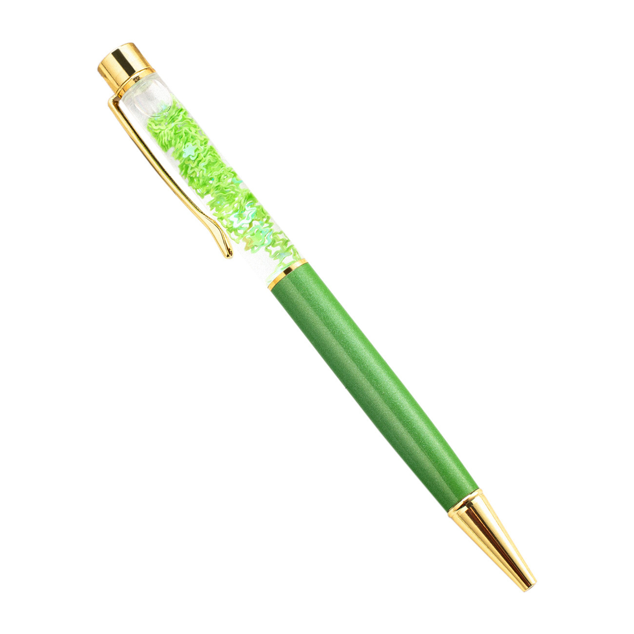 Pluma de cristal en forma de estrella de aceite, pluma de bola de firma de cristal creativa, regalo de cumpleaños, impresión de logotipo, pluma metálica
