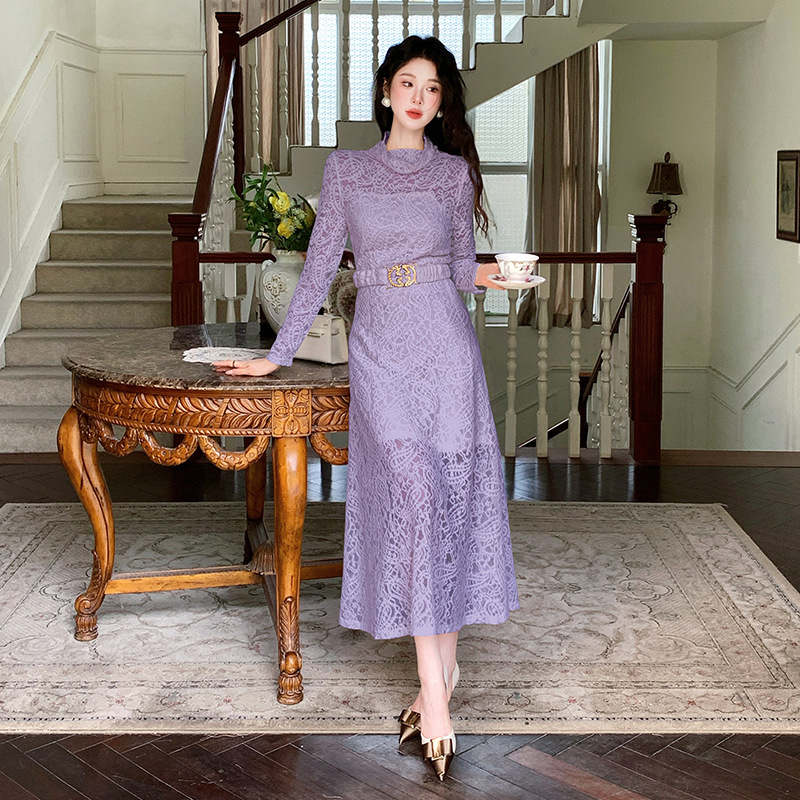 Quality autumn lace long-sleeve