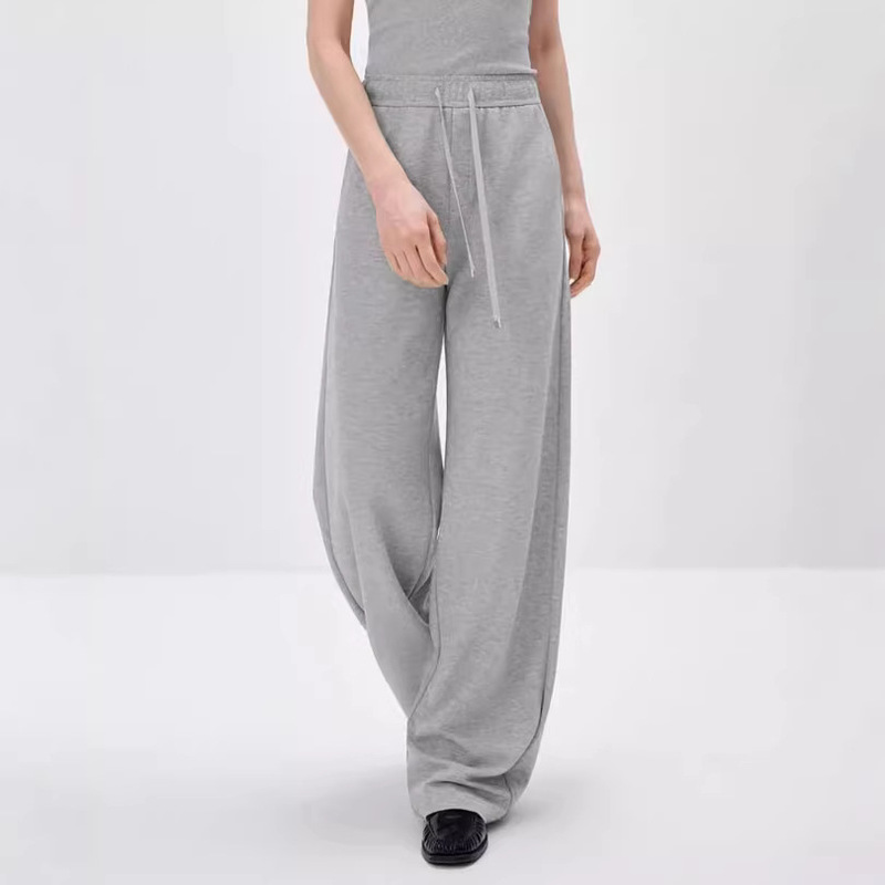 M** Lemon Women's Curved Knit Pants Breathable Versatile High-Waisted Casual Pants 2026 Spring/Summer New Product 5H4951001