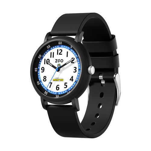 ZGO Zhenggang Minion Watch, a simple luminous waterproof college style children's quartz watch for male students to take exams