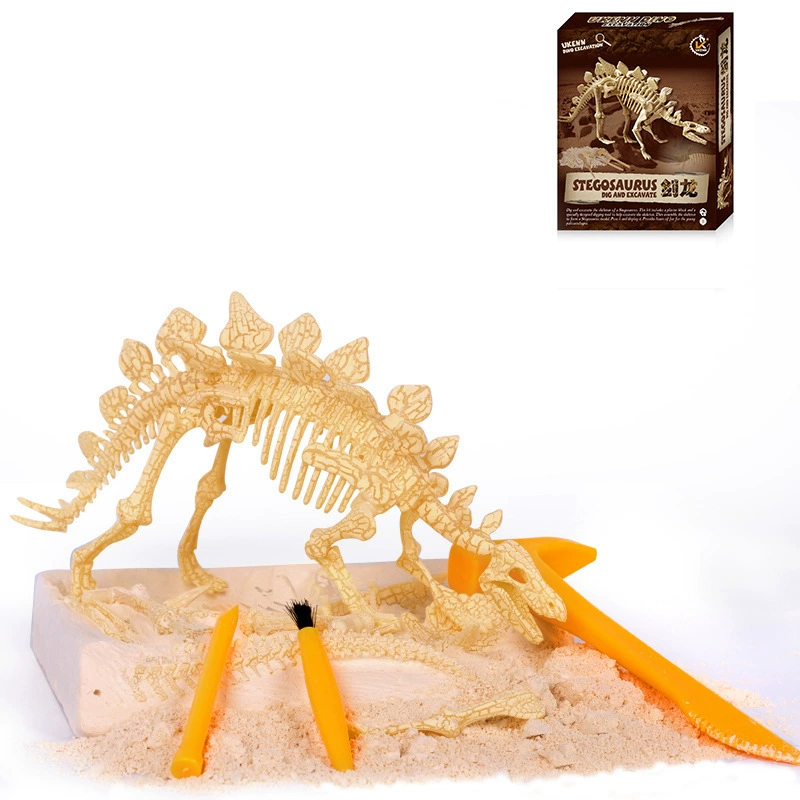 Constructor, dinosaur, skeleton, archeological toy, archaeological excavations, fossil, science and technology